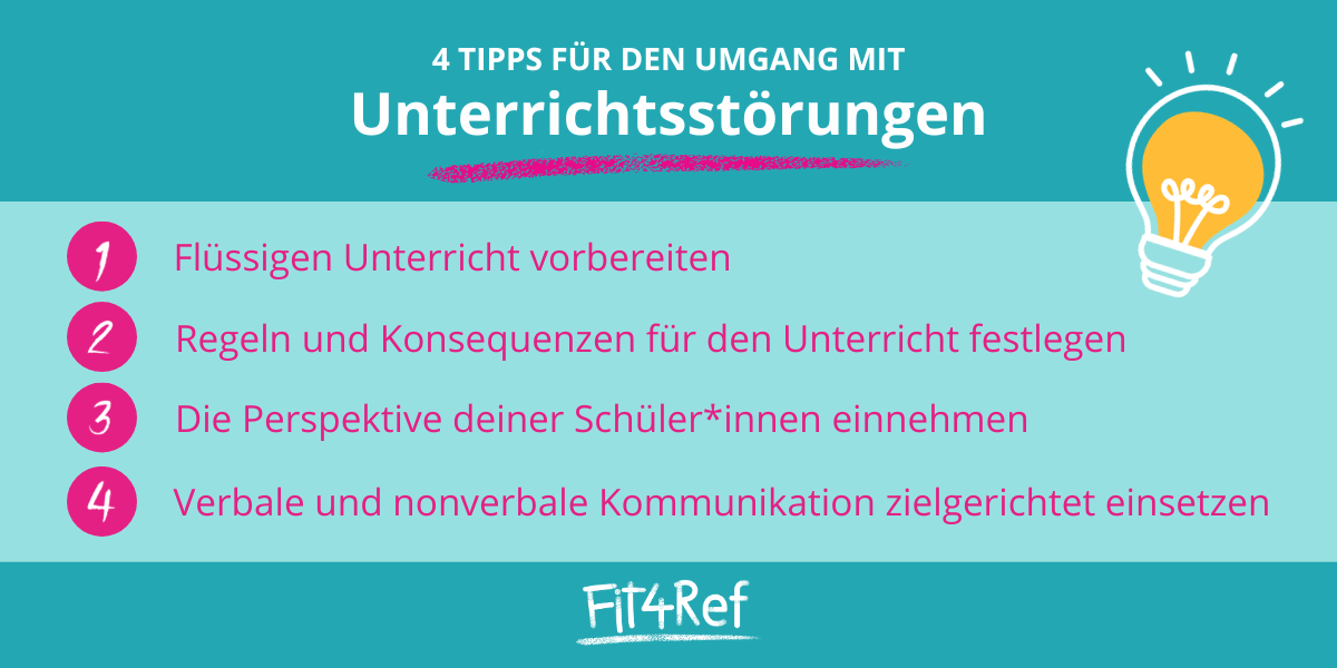 Tipps Zum Umgang Mit Unterrichtsstörungen - Fit4Ref