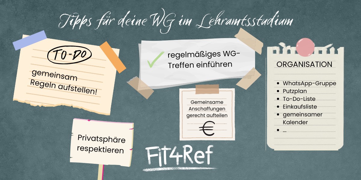 WG im Lehramtsstudium: Tipps fürs WG-Leben